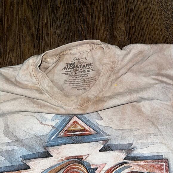 THE MOUNTAIN Jody Bergsma 2016 Brown Tie Dye SS Tshirt Tee Shirt L - Picture 4 of 10